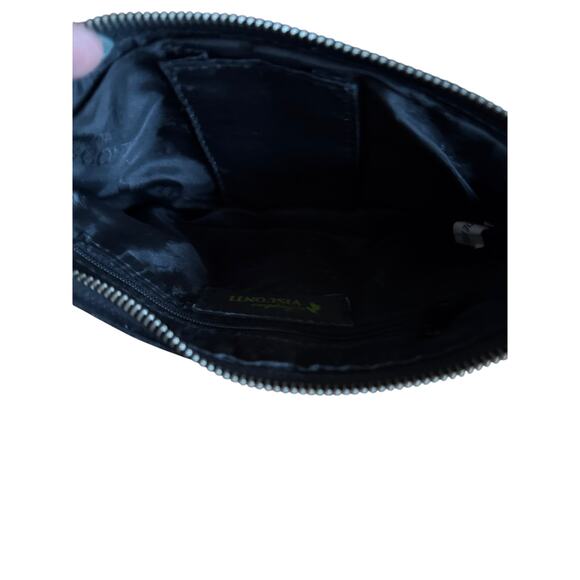 Vintage Sophia Visconti Leather Multi Pocket Wristlet Black Zippers - Picture 10 of 12